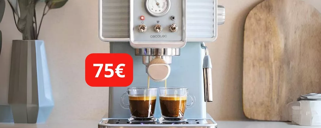 SCONTO PAZZO per la Caffettiera per caffè e cappuccini perfetti a soli 75€ su Amazon!