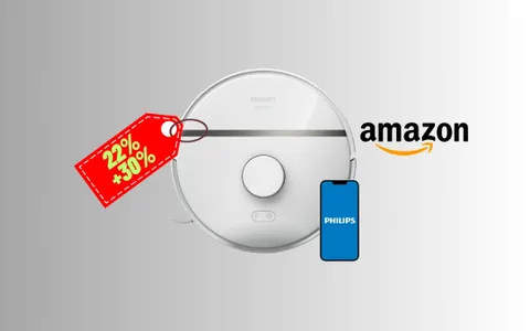 Casa pulita da cima a fondo con l'aspirapolvere robot Philips IN SCONTO su Amazon