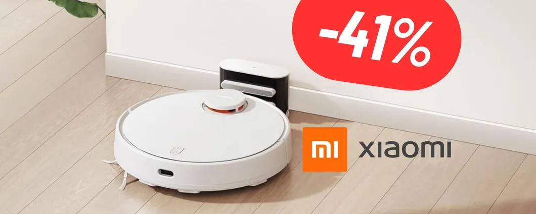 Il robot aspirapolvere Xiaomi ASPIRA E LAVA ed è in MAXI SCONTO del 41%