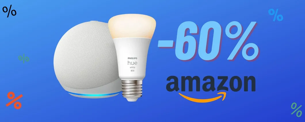 OFFERTA PRIME per il bundle con Echo Dot e Lampadina smart Philips