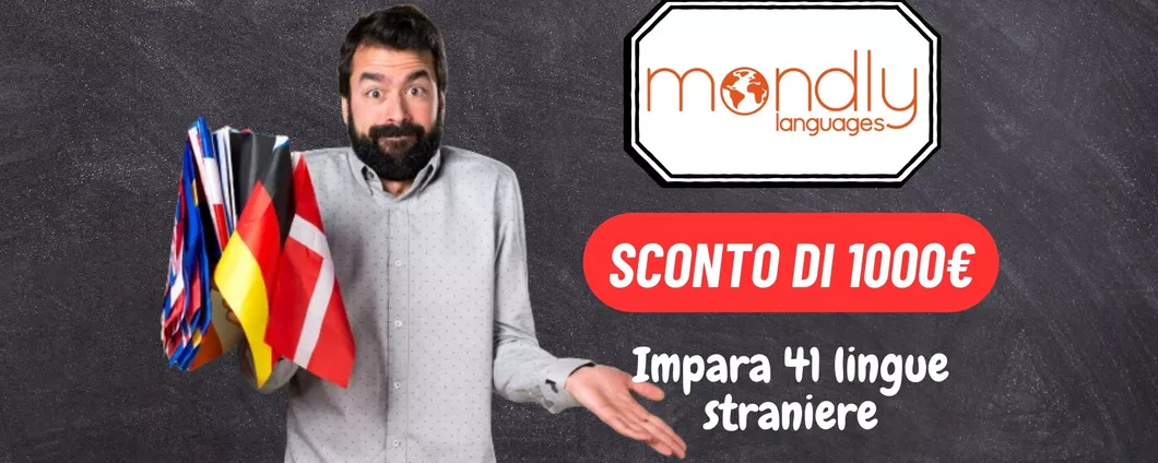 Mondly: sconto di 1000€ sull'abbonamento A VITA, impara 41 lingue al 95% di sconto