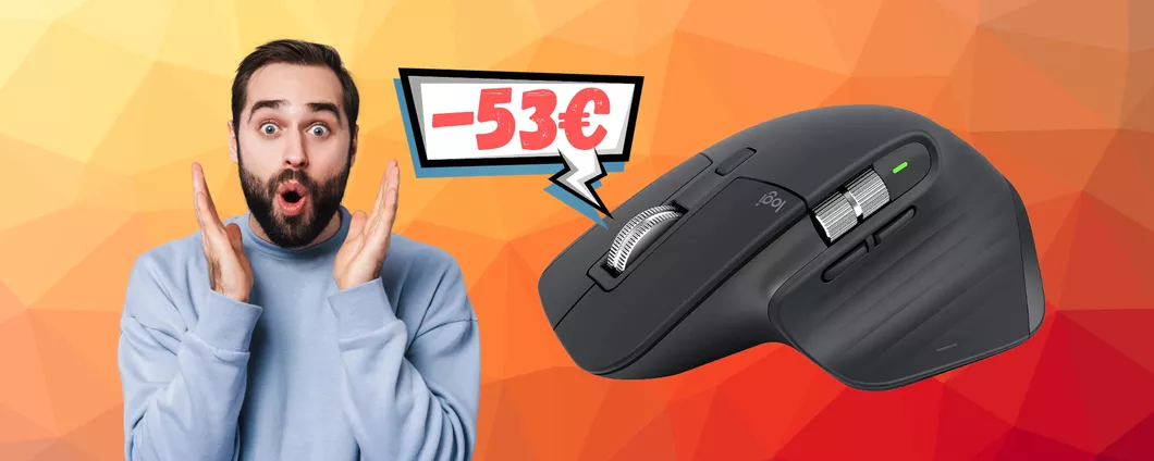 Logitech MX Master 3S: il MIGLIOR mouse wireless a 53€ in MENO