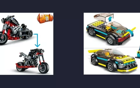 Kit LEGO Technic con moto da costruire e auto sportiva a meno di 20 euro su Amazon