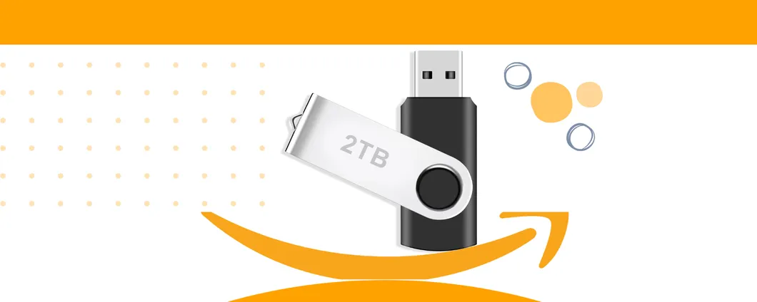 Chiavetta USB da 2TB: con soli 12€ (Amazon) trasferisci e salvi un'enormità di file