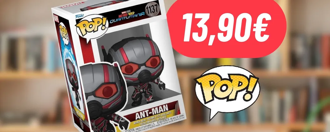 Il Funko Pop di Ant-Man è in PROMOZIONE a 13,90€: SCONTO SUPER COMPETITIVO