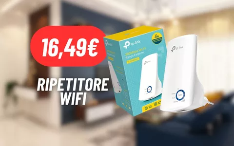 Ripetitore WiFi a 16,49€: POTENZIA la tua rete ad un PREZZO RIDICOLO