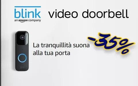 Con Blink Video Doorbell anche il campanello è SMART: -35% su Amazon