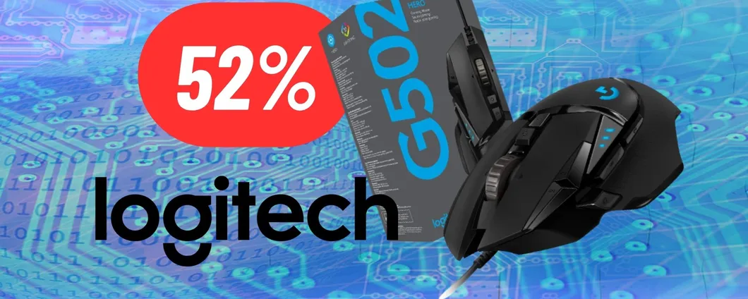 Gioca come un PRO con il Mouse da Gaming di Logitech in SUPER SCONTO: AMAZON REGALA! (-52%)