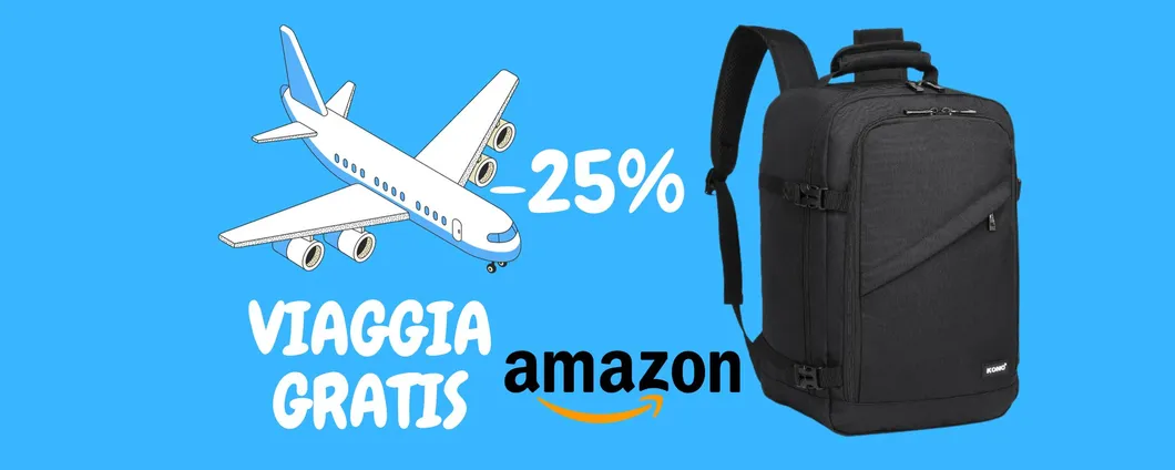 VIAGGIA GRATIS durante il Ponte dell'1 novembre: Zaino da viaggio in SCONTO
