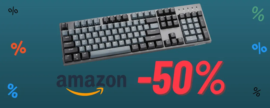 Tastiera meccanica Durgod Taurus K310 in offerta a META' PREZZO!