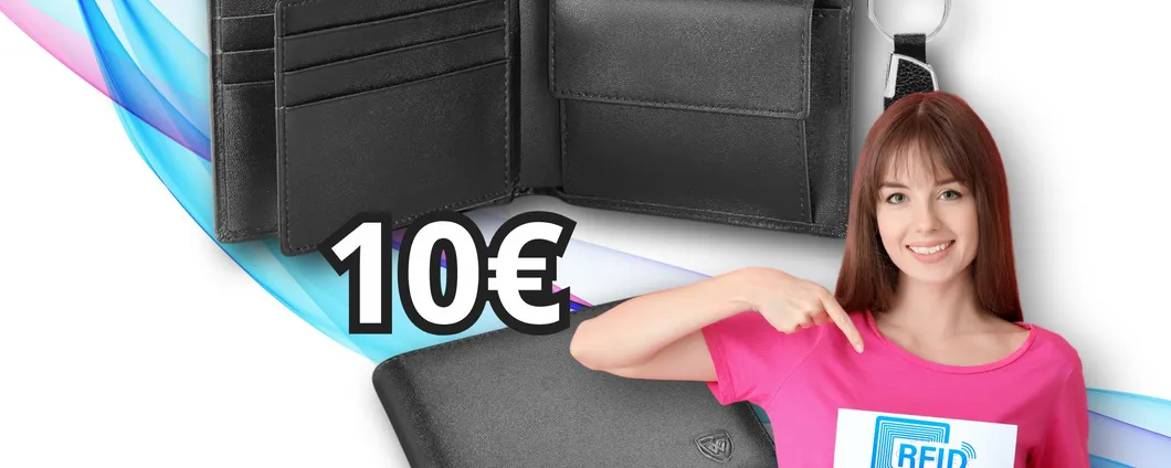Portafoglio ANTI LADRO con protezione RFID: solo 10€ e parti in vacanza tranquillo!