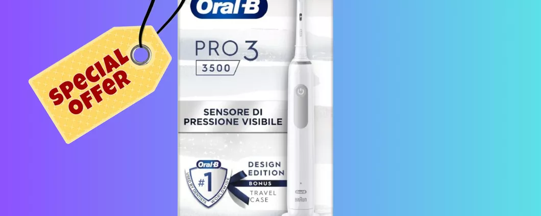 Sorriso SANO E SMAGLIANTE con lo Spazzolino elettrico Oral-B: oggi SCONTATISSIMO