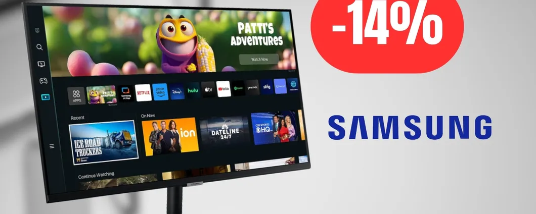 Smart Monitor Samsung da 32 pollici: qualità al top e tante funzionalità, OFFERTISSIMA