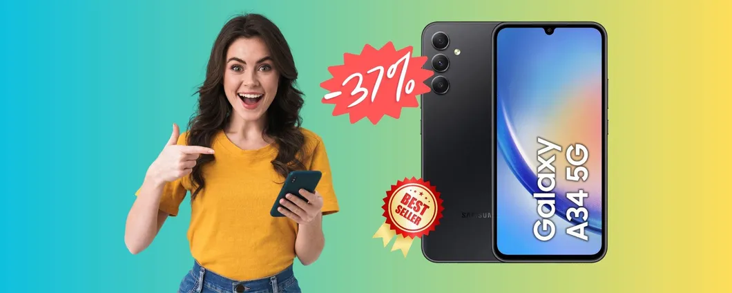 Samsung Galaxy A34: il Prime Day è finito, gli SCONTI NO (-37%)