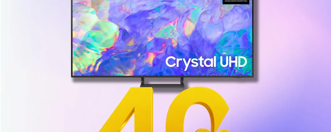 La tua NUOVA TV ti aspetta: Samsung Crystal UHD 4K da 55 pollici solo 549€!