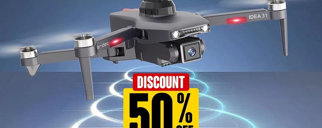 Drone con Telecamera 4K: CROLLA DEL 50% il prezzo ed è praticamente REGALATO!