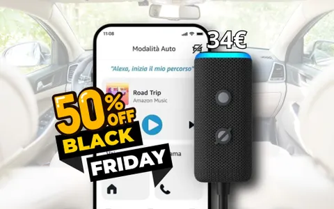 Echo Auto: con il Black Friday lo paghi la metà SOLO OGGI (-50%)