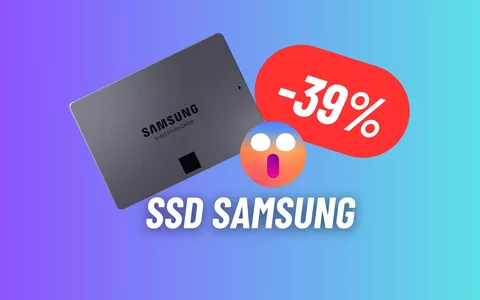 SSD DEFINITIVO Samsung: MAXI SCONTO! (39%)