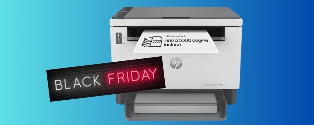Black Friday: stampante HP Laser ora SCONTATISSIMA su Amazon!