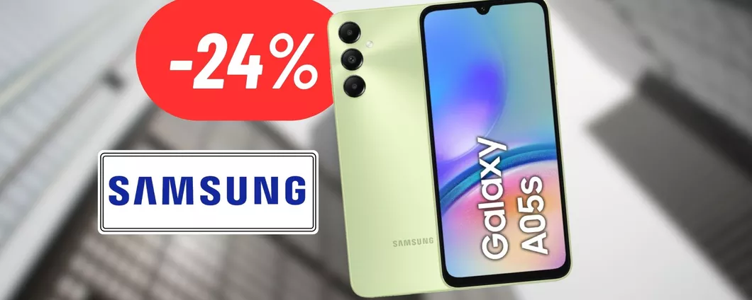 CALA A PICCO il costo del Samsung Galaxy A05s: offertissima Amazon