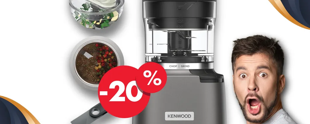 Tritatutto 2 in 1 Kenwood: prezzo OCCASIONE fino a esaurimento scorte!