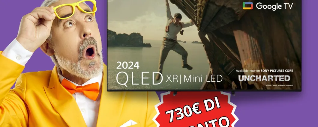 FANTASTICA Sony BRAVIA 7 QLED 4K da 85 pollici: crolla di 730€ SOLO OGGI!