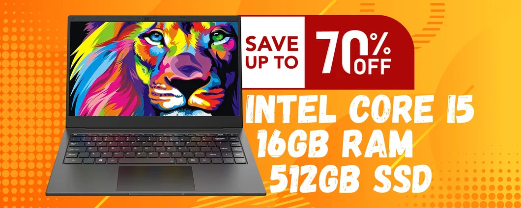 Notebook con i5, 16GB di RAM e SSD da 512GB a 269€, una FOLLIA