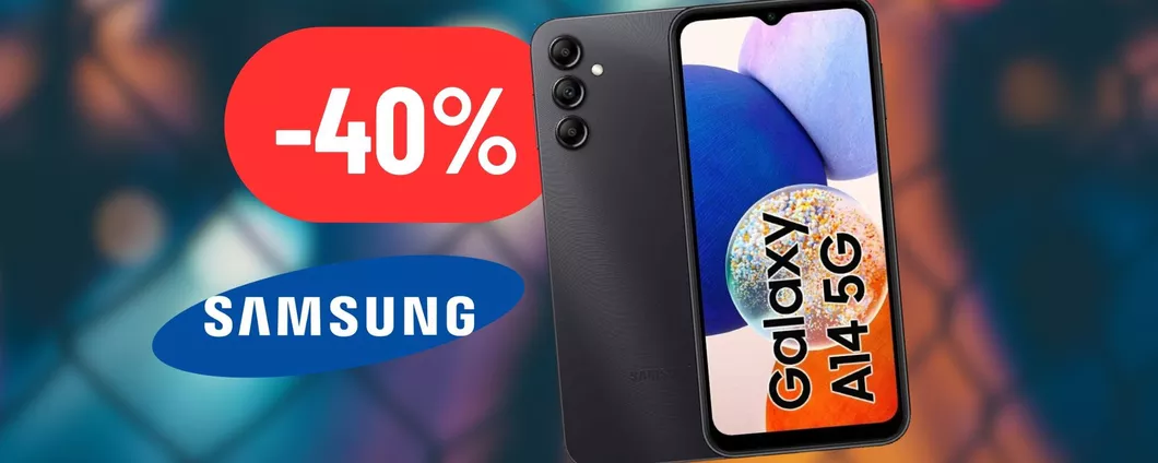 Samsung Galaxy A14 è uno smartphone ECCELLENTE: oggi è scontato del 40%
