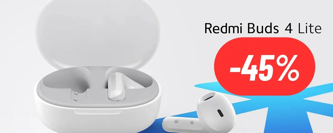 SCONTO PAZZESCO del 45% sulle Cuffie Xiaomi Redmi Buds 4 Lite