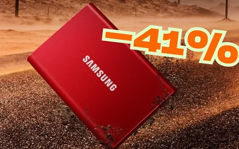 Velocità e sicurezza a portata di mano: Samsung T7 da 4TB in offerta al 41%