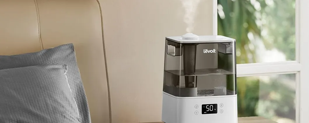 Umidificatore per ambiente ad ultrasuoni adatto per bambini con Alexa in promo speciale su Amazon