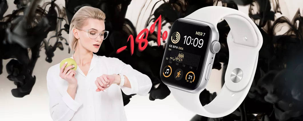 Apple Watch SE da 44mm al MINIMO STORICO su Amazon