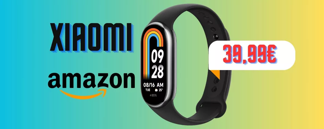 La nuova Xiaomi Smart Band 8 è finalmente su Amazon ad un PREZZO SUPER