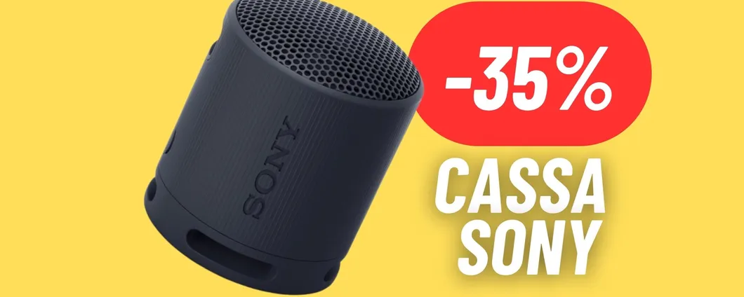 Porta la tua musica IN VIAGGIO con la CASSA SONY in MAXI SCONTO (35%)