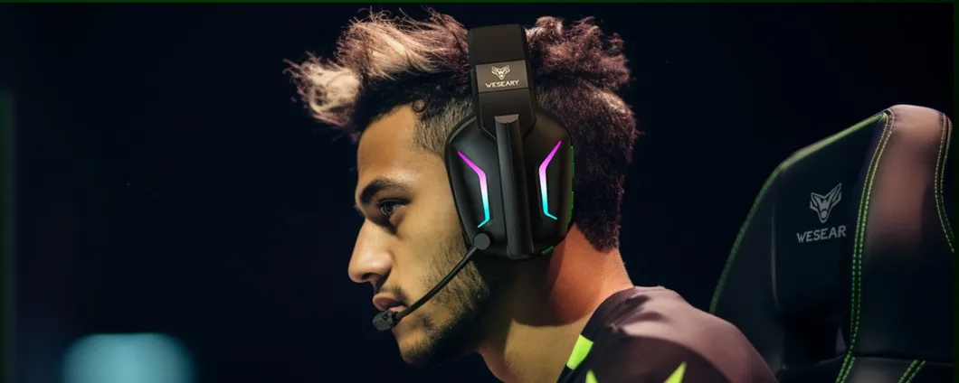 Cuffie da gaming wireless con microfono multi-piattaforma a soli 37€