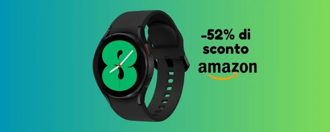 SCONTI da OUTLET: Samsung Galaxy Watch4 SCONTATO del 52% su Amazon!