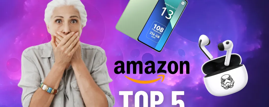 Amazon: top 5 delle migliori offerte, sconti fino al 72%