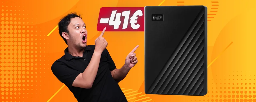Hard Disk portatile da 4TB firmato WD a PREZZO BASSISSIMO