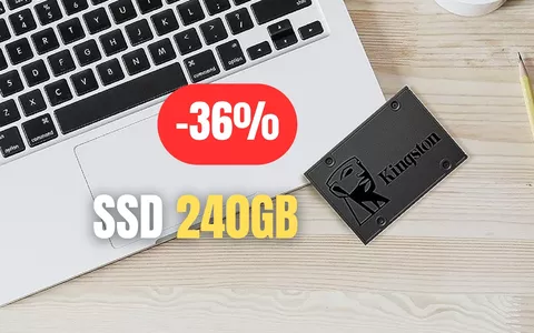 SSD Kingston da 240GB ad un PREZZACCIO: maxi sconto attivo