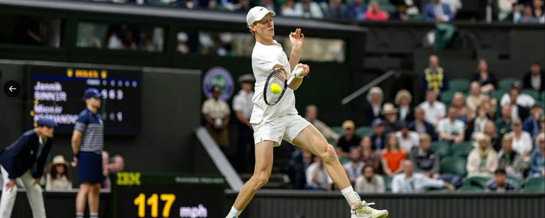 Come vedere Sinner-Medvedev in streaming (Wimbledon)