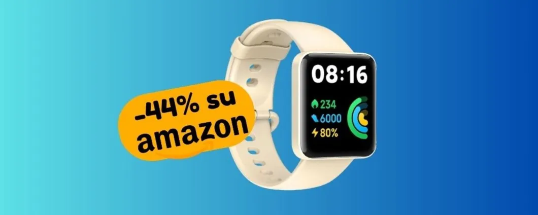 OGGI Xiaomi Redmi Watch 2 Lite a PREZZO SCONTATISSIMO (-44% su Amazon)