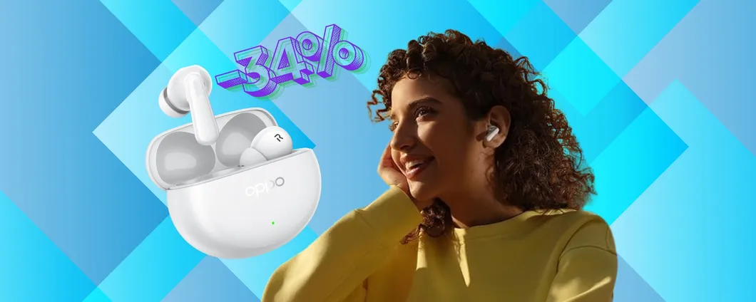 Ascolta la musica senza distrazioni con OPPO Enco Air4 Pro, ora al 34% in meno