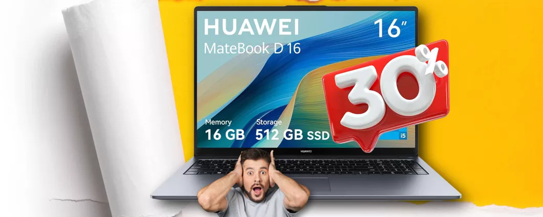 POTENTISSIMO Huawei MateBook finalemente in sconto: 250€ di RIBASSO!