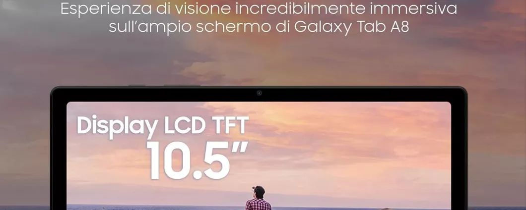 Tablet Samsung Galaxy A8 con 128 GB di memoria interna ad un prezzo SUPER su Amazon