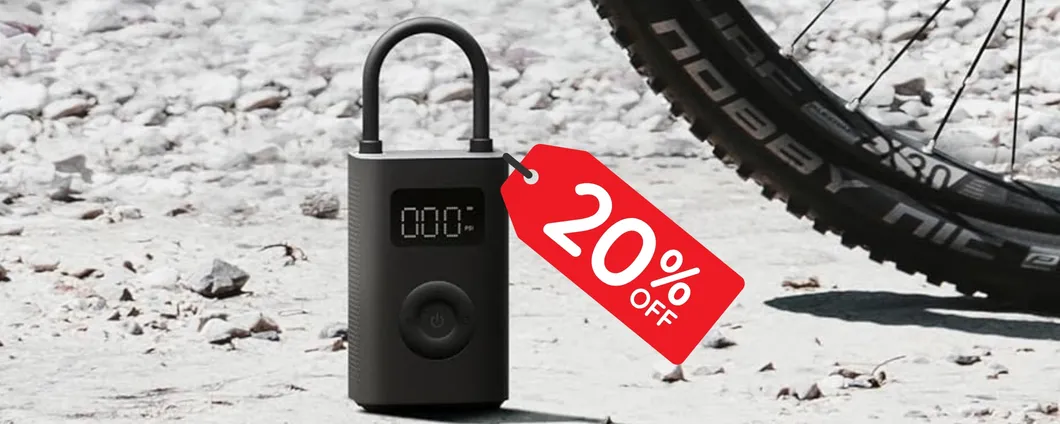 Sconto imperdibile su Xiaomi Portable Electric Air Compressor 2: solo 39,90€