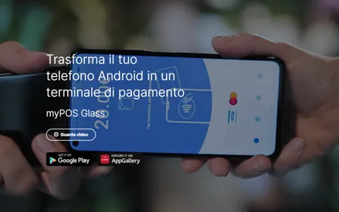 Trasforma il tuo smartphone in un POS: prova myPOS Glass gratis