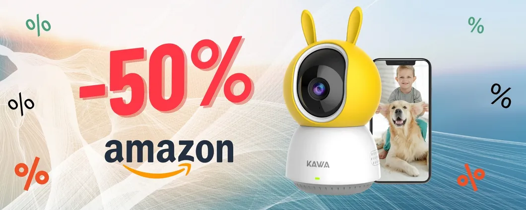 Telecamera wi-fi da interno KAWA ora tua A META' PREZZO in OFFERTA!