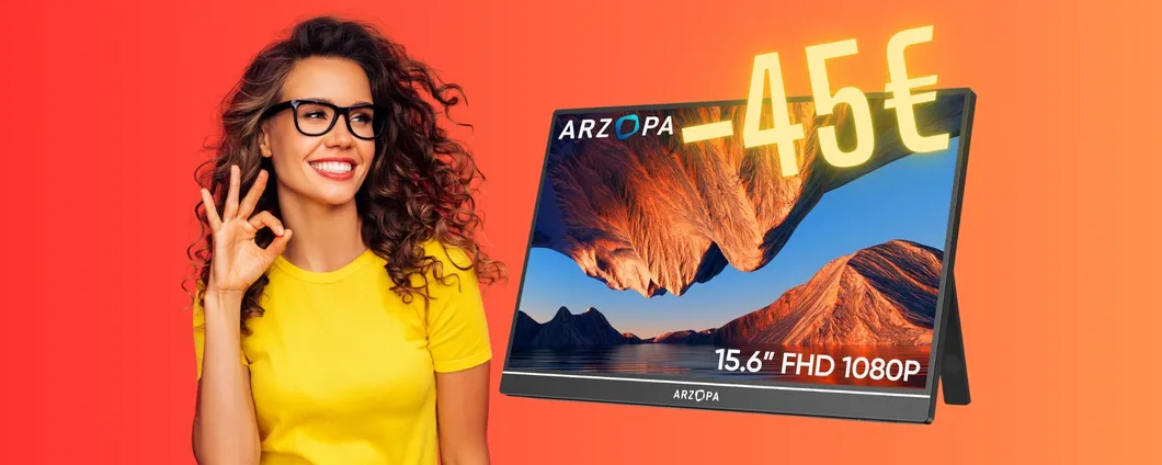 Meno sforzo e più produttività con il monitor portatile ARZOPA da 15,6