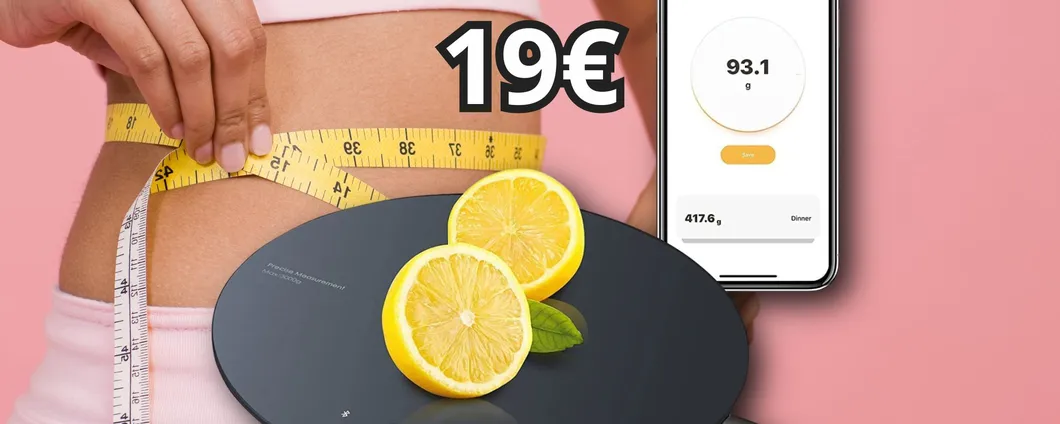 L'UNICA Bilancia Smart da cucina CHE CONTA LE CALORIE a soli 19€: scoprila su Amazon!