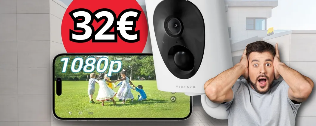 Telecamera da esterno: solo 32€ e un sistema WiFi che ti avverte per intrusioni